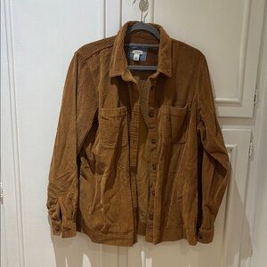 L.L. Bean Tan Corduroy Shirt Jacket
